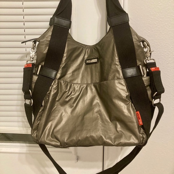Storksak Double Handles Metallic Diaper Bag - Picture 2 of 10